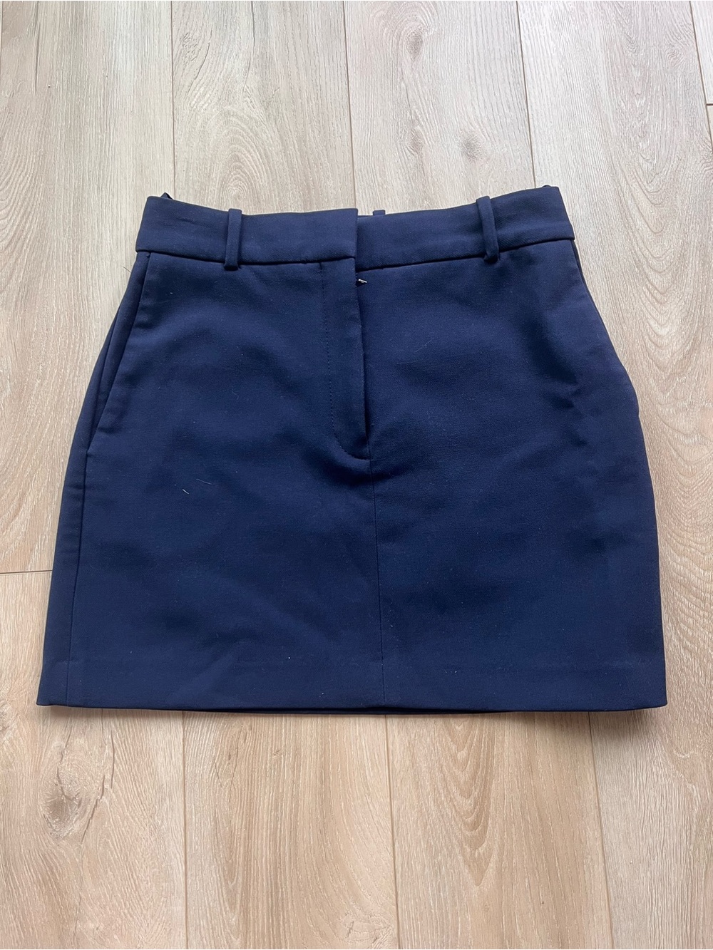 Babaton Navy High-Rise Mini Skirt